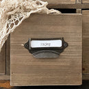 Vintage Inspired Library Card Cubby Cabinet with Drawers by Decor Steals
