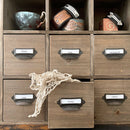 Vintage Inspired Library Card Cubby Cabinet with Drawers by Decor Steals