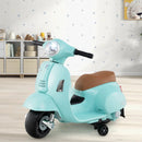 Kids Ride on Motorcycle Licensed Vespa with LED Headlight and Horn Sound by LJGDeals