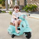 Kids Ride on Motorcycle Licensed Vespa with LED Headlight and Horn Sound by LJGDeals