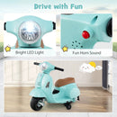 Kids Ride on Motorcycle Licensed Vespa with LED Headlight and Horn Sound by LJGDeals
