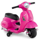 Kids Ride on Motorcycle Licensed Vespa with LED Headlight and Horn Sound by LJGDeals