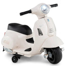 Kids Ride on Motorcycle Licensed Vespa with LED Headlight and Horn Sound by LJGDeals