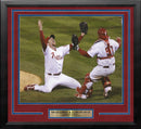 Brad Lidge & Carlos Ruiz 2008 World Series Last Out Celebration Philadelphia Phillies Framed Baseball Photo by Dynasty Sports & Framing