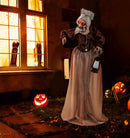 Life-Size Halloween Animatronic Moving and Talking Old Lady Hag Prop by LJGDeals