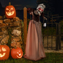 Life-Size Halloween Animatronic Moving and Talking Old Lady Hag Prop by LJGDeals