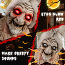 Life-Size Halloween Animatronic Moving and Talking Old Lady Hag Prop by DirectDeals
