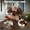 Life-Size Halloween Animatronic Moving and Talking Old Lady Hag Prop by LJGDeals