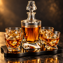 Italian Crafted Crystal 5 Piece European Style Wine, 855ml