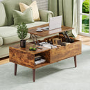 Walker Edison | Wood Lift Top Coffee Table & Desk with Storage