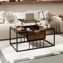 Lift Top Coffee Table Modern Center Table with Hidden Storage Compartment by LJGDeals