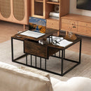 Lift Top Coffee Table Modern Center Table with Hidden Storage Compartment by LJGDeals