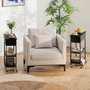 Lift Top Side Table with Charging Station and Wheels by LJGDeals