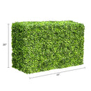 Light Boxwood Artificial Hedge 40×20in – UV Resistant – Commercial Grade by Designer Plants USA
