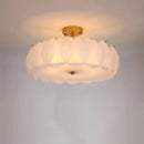 Light Luxury Round Glass Ceiling Lamp