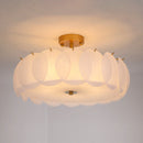 Light Luxury Round Glass Ceiling Lamp