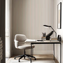 Seabreeze Stripes - Light Blue Vertical Striped Wallpaper