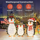 Light up Penguins Christmas Decorations with 194 LED Lights and Zip Ties by LJGDeals