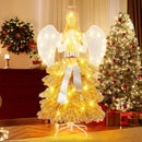 5.2 Feet Lighted Angel Artificial Christmas Tree with Warm White LED Lights by LJGDeals