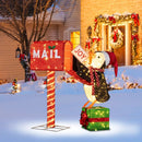 Lighted Christmas Decoration Mailbox and Penguin 3D Pre-Lit Xmas Holiday Decoration by LJGDeals