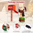 Lighted Christmas Decoration Mailbox and Penguin 3D Pre-Lit Xmas Holiday Decoration by DirectDeals
