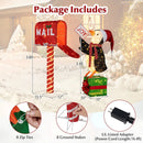 Lighted Christmas Decoration Mailbox and Penguin 3D Pre-Lit Xmas Holiday Decoration by LJGDeals