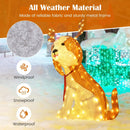 Lighted Christmas Dog with LED Lights Ground Stakes and Cable Tiers by DirectDeals