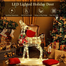 34.5 Inch Lighted Christmas Reindeer Decoration with 50 Warm White LED Lights by LJGDeals