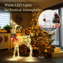 34.5 Inch Lighted Christmas Reindeer Decoration with 50 Warm White LED Lights by LJGDeals