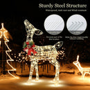 34.5 Inch Lighted Christmas Reindeer Decoration with 50 Warm White LED Lights by DirectDeals