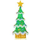 Lighted Christmas Tree Outdoor Indoor 3D Mesh Tree with 34 Colorful Strawberry Bulbs-M by DirectDeals