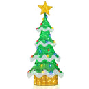 Lighted Christmas Tree Outdoor Indoor 3D Mesh Tree with 34 Colorful Strawberry Bulbs-M by LJGDeals