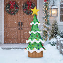 Lighted Christmas Tree Outdoor Indoor 3D Mesh Tree with 34 Colorful Strawberry Bulbs-M by LJGDeals