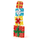 Lighted Gift Boxes Christmas Decoration 2D Set of 4 Pre-Lit Stacked Xmas Gift Boxes by LJGDeals