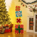 Lighted Gift Boxes Christmas Decoration 2D Set of 4 Pre-Lit Stacked Xmas Gift Boxes by LJGDeals