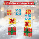 Lighted Gift Boxes Christmas Decoration 2D Set of 4 Pre-Lit Stacked Xmas Gift Boxes by LJGDeals