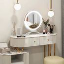 16 x 16 Inch Round LED Vanity Mirror with 3-Color Lighting and Brightness Dimming by LJGDeals