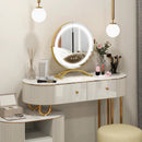 16 x 16 Inch Round LED Vanity Mirror with 3-Color Lighting and Brightness Dimming by LJGDeals