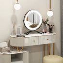 16 x 16 Inch Round LED Vanity Mirror with 3-Color Lighting and Brightness Dimming by LJGDeals