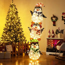 Lighted Penguins Decoration with Warm White Lights and Cute Hats by LJGDeals
