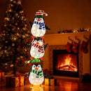 Lighted Penguins Decoration with Warm White Lights and Cute Hats by LJGDeals
