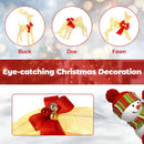 3 Pieces Lighted Reindeer Family Set with 230 LED Lights Stakes by DirectDeals