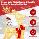 3 Pieces Lighted Reindeer Family Set with 230 LED Lights Stakes by DirectDeals