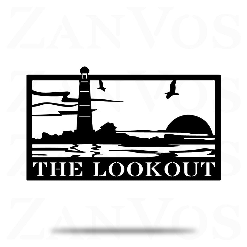 Lighthouse Rectangle Monogram