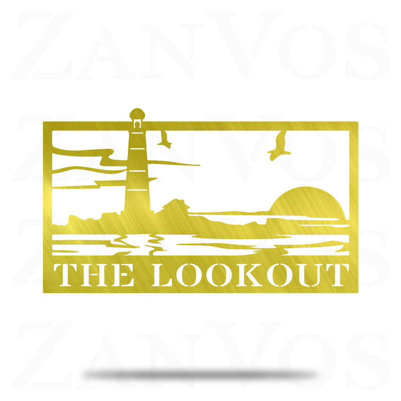 Lighthouse Rectangle Monogram