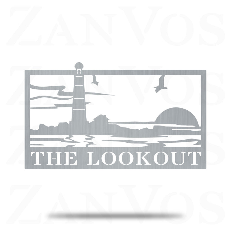 Lighthouse Rectangle Monogram