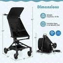 Lightweight Airplane-Ready Stroller with All-Terrain Wheels by LJGDeals