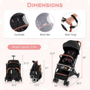 Lightweight Aluminium Frame Baby Stroller with Net by LJGDeals