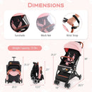Lightweight Aluminium Frame Baby Stroller with Net by LJGDeals