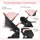 Lightweight Baby Stroller Compact Travel Stroller with One-Hand Folding